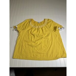 Crown & Ivy Top Yellow XXL Summer Beach